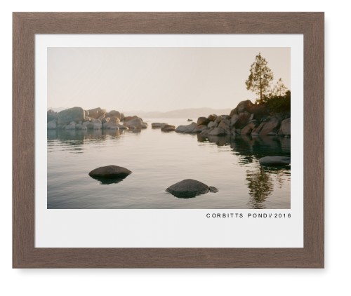 Modern Gallery Framed Print, Walnut, Contemporary, None, None, Single piece, 16x20, White