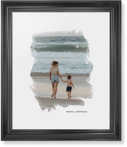 Brushed Moments Framed Print, Black, Classic, None, White, Single piece, 16x20, White, white