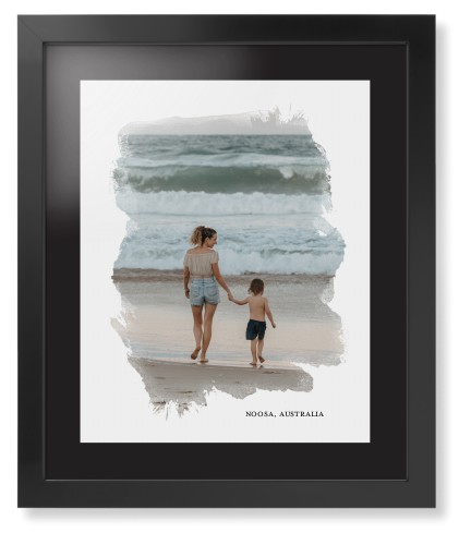 Brushed Moments Framed Print, Black, Contemporary, Black, Black, Single piece, 16x20, White, white