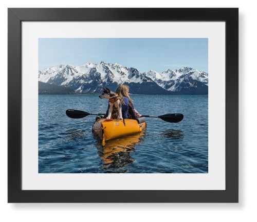 Photo Gallery Landscape Framed Print, Black, Contemporary, White, White, Single piece, 16x20, Multicolor
