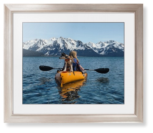 Photo Gallery Landscape Framed Print, Metallic, Modern, Black, White, Single piece, 16x20, Multicolor