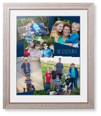 gallery collage of five framed print