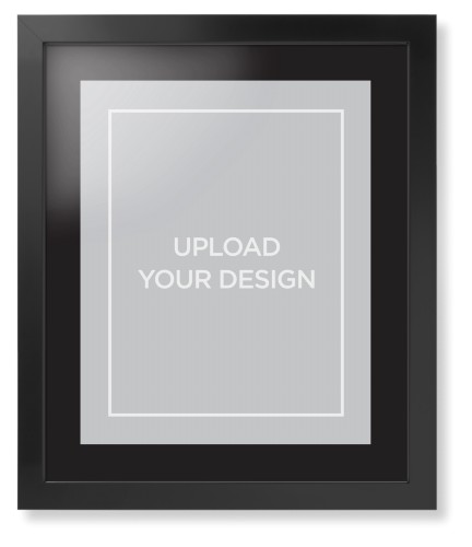 Upload Your Own Design Portrait Framed Print, Black, Contemporary, Black, Black, Single piece, 16x20, Multicolor, multi
