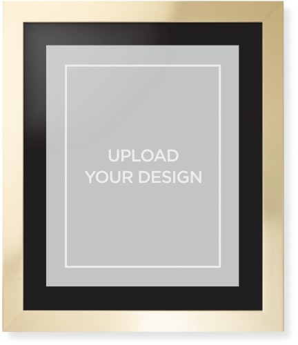 Upload Your Own Design Portrait Framed Print, Matte Gold, Contemporary, None, Black, Single piece, 16x20, Multicolor