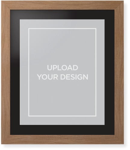 Upload Your Own Design Portrait Framed Print, Natural, Contemporary, White, Black, Single piece, 16x20, Multicolor