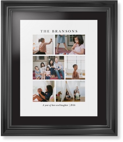 Gallery Montage of Memories Framed Print, Black, Classic, None, Black, Single piece, 16x20, White