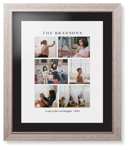 Gallery Montage of Memories Framed Print, Rustic, Modern, None, Black, Single piece, 16x20, White, white