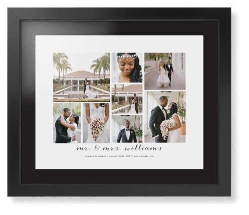 Clean Gallery Collage of Eight Framed Print, Black, Contemporary, None, Black, Single piece, 16x20, Multicolor, multi