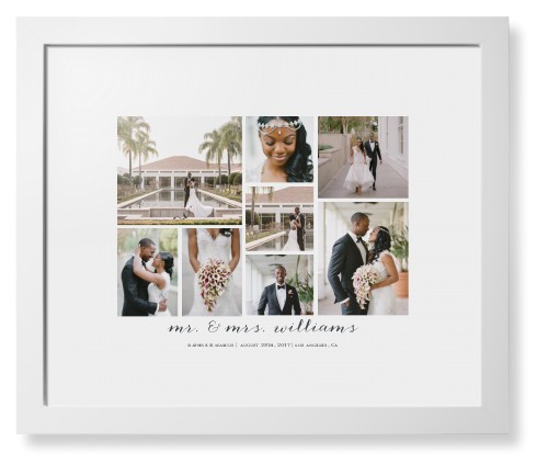 Clean Gallery Collage of Eight Framed Print, White, Contemporary, None, White, Single piece, 16x20, Multicolor