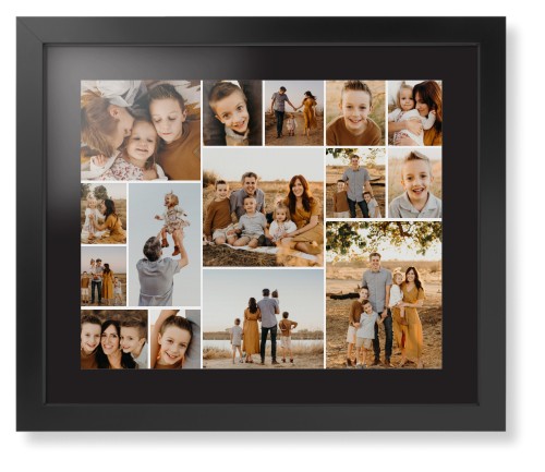 Gallery of Fifteen Framed Print, Black, Contemporary, None, Black, Single piece, 16x20, Multicolor