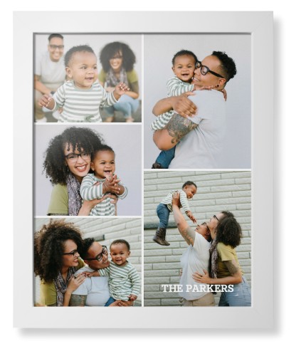 Gallery of Five Portrait Framed Print, White, Contemporary, None, None, Single piece, 16x20, Multicolor, multi