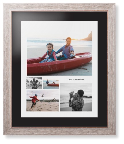 Hero Collage Portrait Framed Print, Rustic, Modern, White, Black, Single piece, 16x20, Multicolor, multi