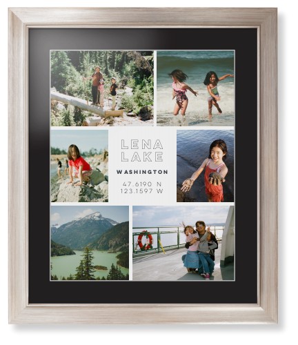 Modern Adventure Gallery Of Six Framed Print, Metallic, Modern, White, Black, Single piece, 16x20, Multicolor, multi