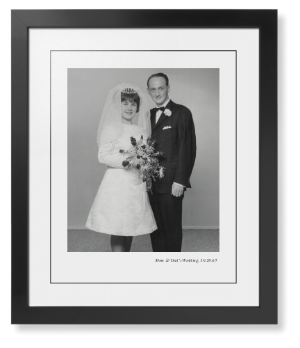Modern Gallery of One Portrait Framed Print, Black, Contemporary, Black, White, Single piece, 16x20, Multicolor