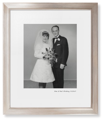 Modern Gallery of One Portrait Framed Print, Metallic, Modern, White, White, Single piece, 16x20, Multicolor, multi