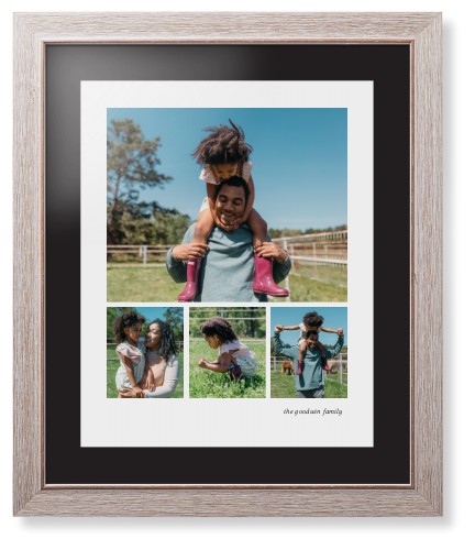 Modern Hero Gallery Of Four Portrait Framed Print, Rustic, Modern, None, Black, Single piece, 16x20, Multicolor