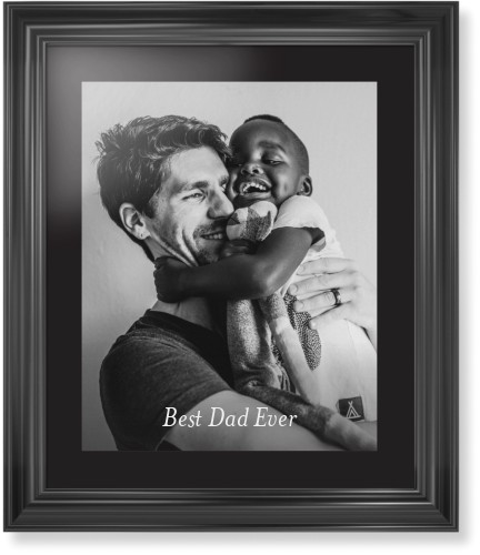 Gradient Portrait Framed Print, Black, Classic, Black, Black, Single piece, 16x20, White