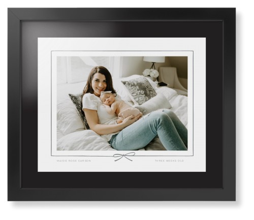 Whimsical Border of One Framed Print, Black, Contemporary, Black, Black, Single piece, 16x20, Gray, silver