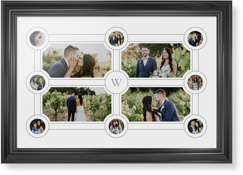 Vintage Family Tree Framed Print, Black, Classic, None, None, Single piece, 20x30, White, white