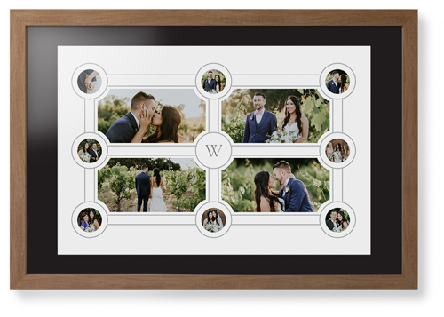 Vintage Family Tree Framed Print, Natural, Contemporary, None, Black, Single piece, 20x30, White