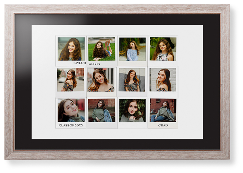 Photo Memories Framed Print, Rustic, Modern, None, Black, Single piece, 20x30, White, white