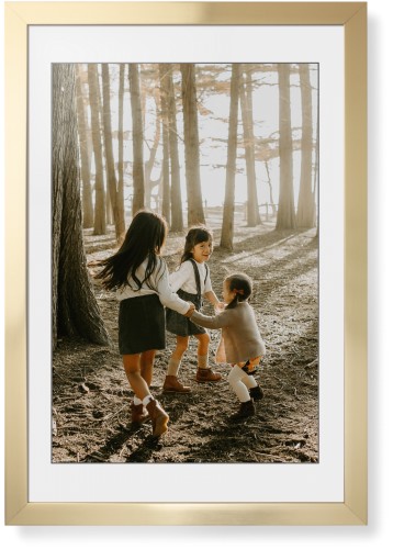 Photo Gallery Framed Print, Matte Gold, Contemporary, Black, White, Single piece, 20x30, Multicolor