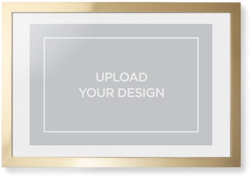 Upload Your Own Design Framed Print, Matte Gold, Contemporary, None, White, Single piece, 20x30, Multicolor
