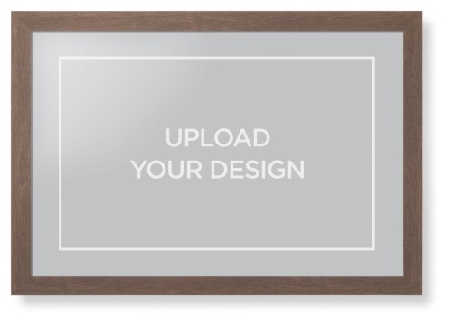 Upload Your Own Design Framed Print, Walnut, Contemporary, None, None, Single piece, 20x30, Multicolor, multi