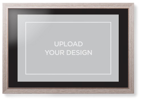 Upload Your Own Design Framed Print, Rustic, Modern, None, Black, Single piece, 20x30, Multicolor