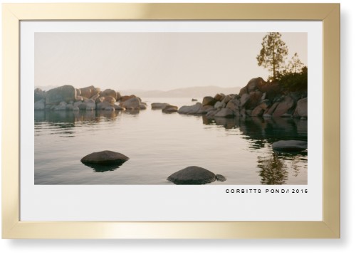 Modern Gallery Framed Print, Matte Gold, Contemporary, None, None, Single piece, 20x30, White