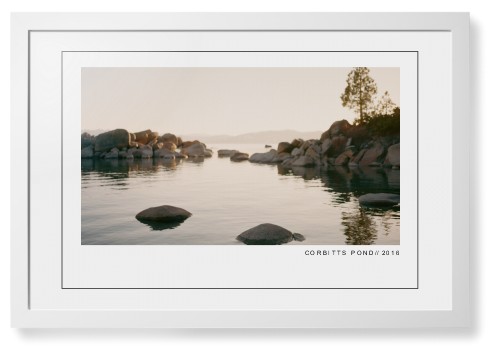 Modern Gallery Framed Print, White, Contemporary, Black, White, Single piece, 20x30, White