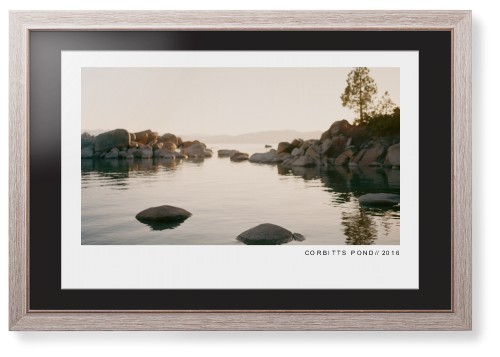 Modern Gallery Framed Print, Rustic, Modern, White, Black, Single piece, 20x30, White, white