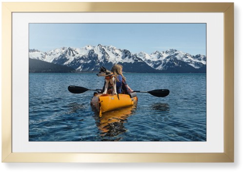 Photo Gallery Landscape Framed Print, Matte Gold, Contemporary, Black, White, Single piece, 20x30, Multicolor