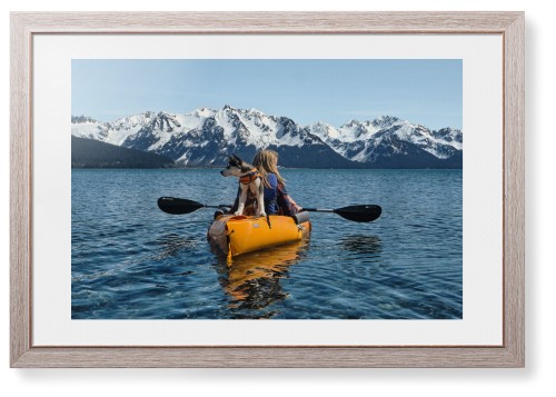Photo Gallery Landscape Framed Print, Rustic, Modern, White, White, Single piece, 20x30, Multicolor