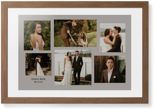 Gallery Collage of Six Framed Print, Natural, Contemporary, None, White, Single piece, 20x30, Multicolor
