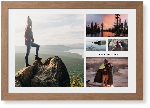 Hero Collage Framed Print, Natural, Contemporary, None, None, Single piece, 20x30, Multicolor, multi