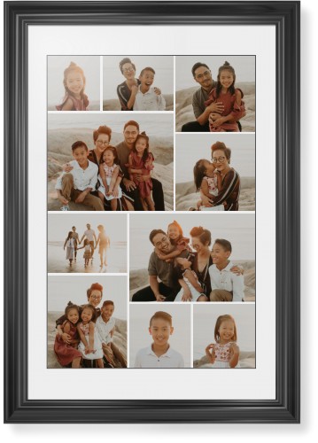 Gallery of Ten Framed Print, Black, Classic, Black, White, Single piece, 20x30, Multicolor