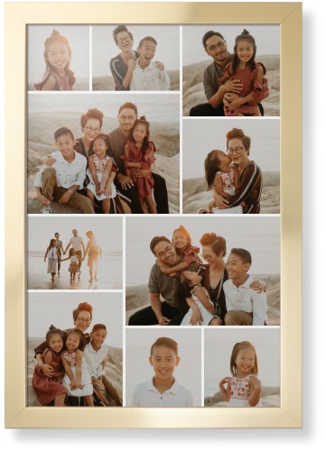 Gallery of Ten Framed Print, Matte Gold, Contemporary, None, None, Single piece, 20x30, Multicolor