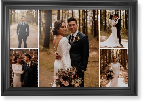 Gallery of Five Framed Print, Black, Classic, None, None, Single piece, 20x30, Multicolor, multi