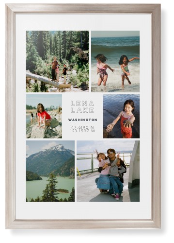 Modern Adventure Gallery Of Six Framed Print, Metallic, Modern, None, White, Single piece, 20x30, Multicolor