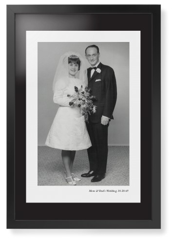 Modern Gallery of One Portrait Framed Print, Black, Contemporary, None, Black, Single piece, 20x30, Multicolor