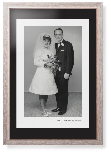 Modern Gallery of One Portrait Framed Print, Rustic, Modern, White, Black, Single piece, 20x30, Multicolor