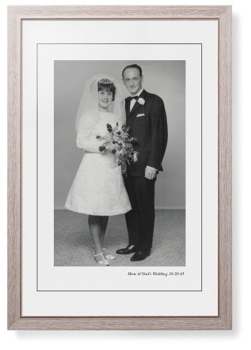 Modern Gallery of One Portrait Framed Print, Rustic, Modern, Black, White, Single piece, 20x30, Multicolor, multi