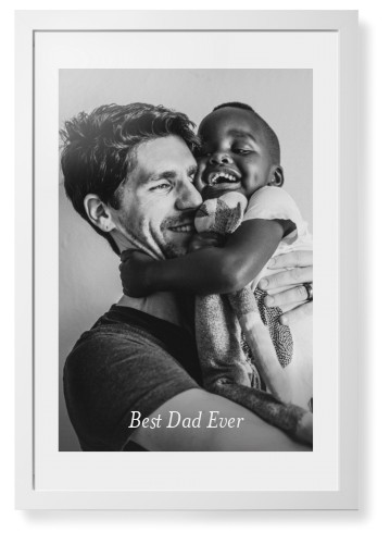 Gradient Portrait Framed Print, White, Contemporary, White, White, Single piece, 20x30, White