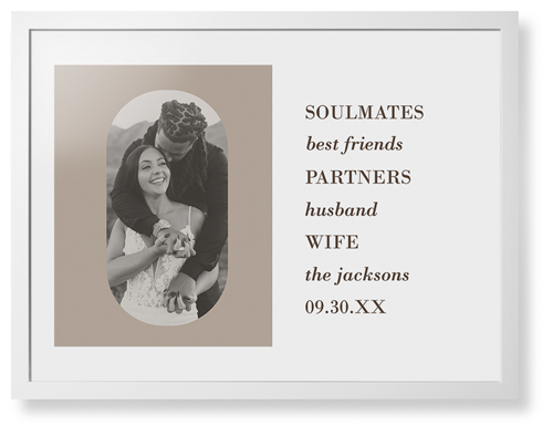 Traits of the Best Framed Print, White, Contemporary, White, White, Single piece, 24x36, Beige