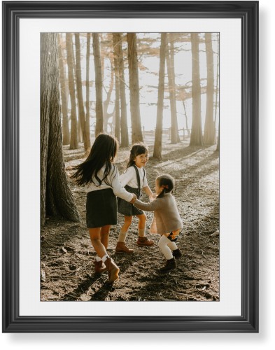 Photo Gallery Framed Print, Black, Classic, Black, White, Single piece, 24x36, Multicolor