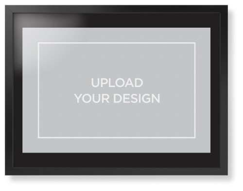 Upload Your Own Design Framed Print, Black, Contemporary, Black, Black, Single piece, 24x36, Multicolor