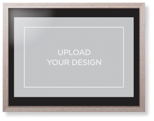 Upload Your Own Design Framed Print, Rustic, Modern, White, Black, Single piece, 24x36, Multicolor, multi