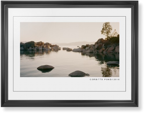 Modern Gallery Framed Print, Black, Classic, Black, White, Single piece, 24x36, White