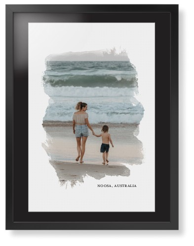 Brushed Moments Framed Print, Black, Contemporary, White, Black, Single piece, 24x36, White